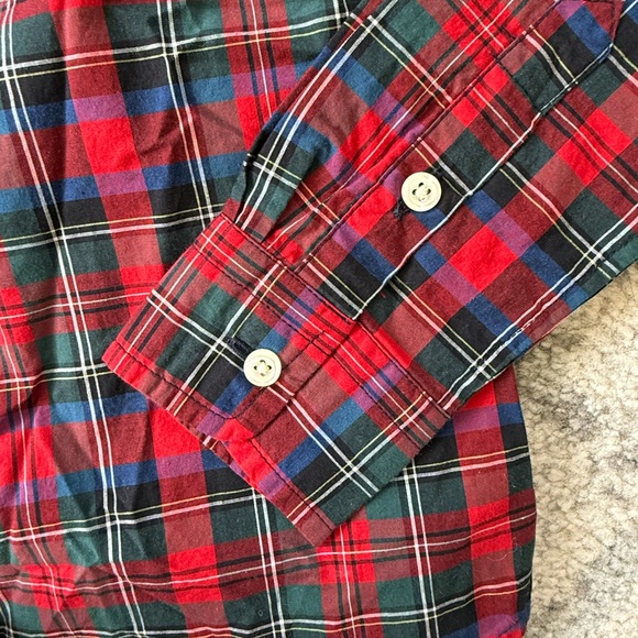 Ralph Lauren Kids Holiday Plaid Shirt Boys size 8 - Picture 6 of 9